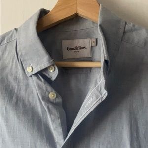 Goodfellow Light Blue Short Sleeve Shirt